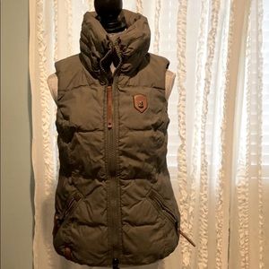 Naketano Army Green Warm Vest size small